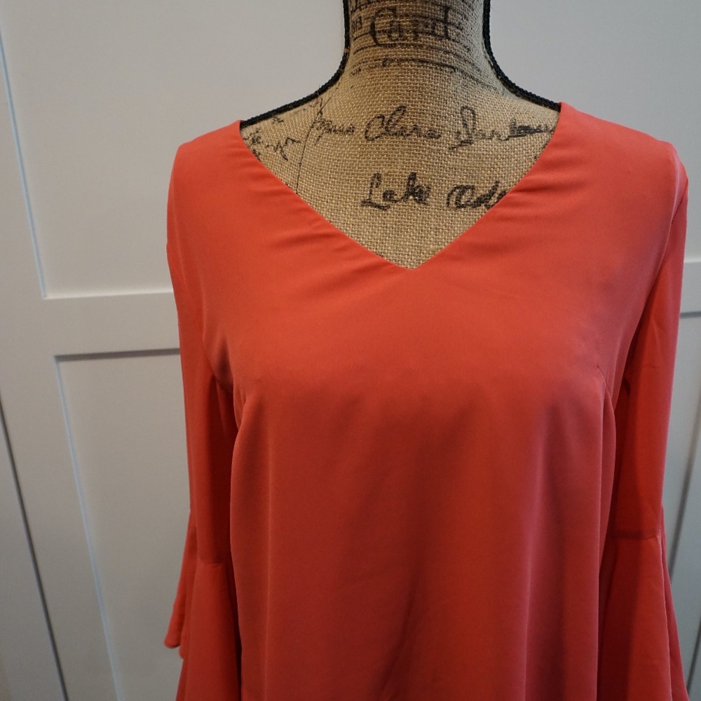 WHBM back cut out blouse